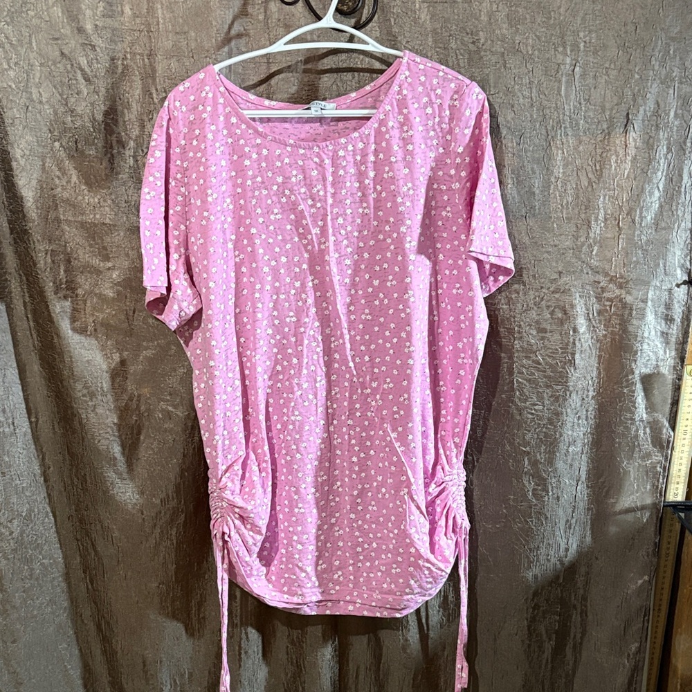 Pink Polka Dot Women's Top